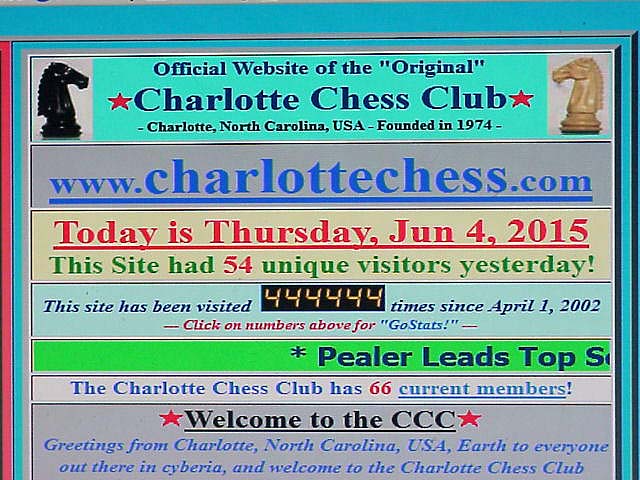 Practice Tournament - South  Charlotte Chess Center (CCC), North Carolina